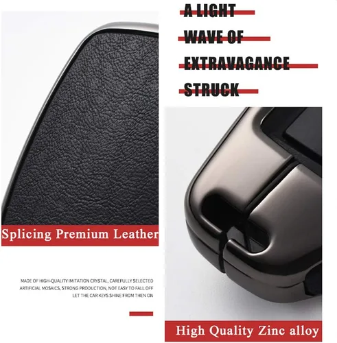 Miniatura 6 de SANRILY Funda protectora para llaves Land Rover LR4 para Range Rover Discovery Sport sin llave, cubierta protectora para Jaguar XF, color azul
