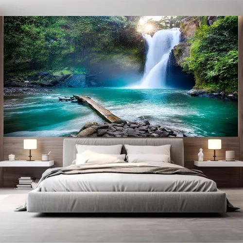 Miniatura 16 de FLFK Murales de Pared Despegables y Adhesivos de Paisaje de Cascada 78.7"x59" - Papel Tapiz Autoadhesivo Pintura Adhesivo Grande XXL Póster