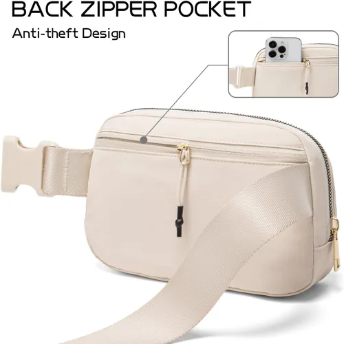 Miniatura 6 de Riñonera Gitus, Beige, Pequeña, Small