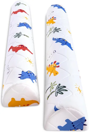Ceekliybear Paquete de 2 protectores de cama de espuma Premium para niños pequeños, rieles de cama antideslizantes para camas Twin, Queen, King,