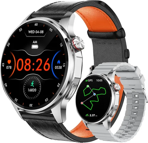 Miniatura 11 de Reloj inteligente para hombre con GPS integrado (respuesta/hacer llamadas/texto), reloj inteligente AI de 1.46 pulgadas para teléfonos