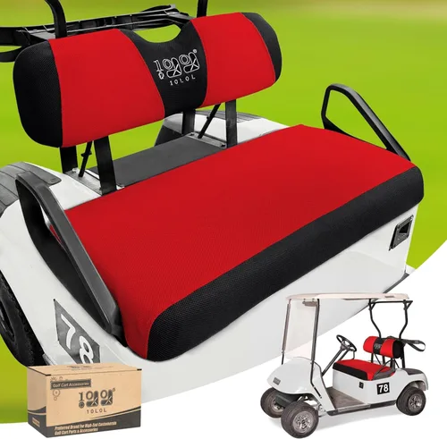 Miniatura 16 de 10L0L Golf Cart Seat Covers, Super Comfort Cooler Than Vinyl Seat Cover, Front and Rear Seat Cover for Yamaha EZGO Club Car, No Drilling Breathable