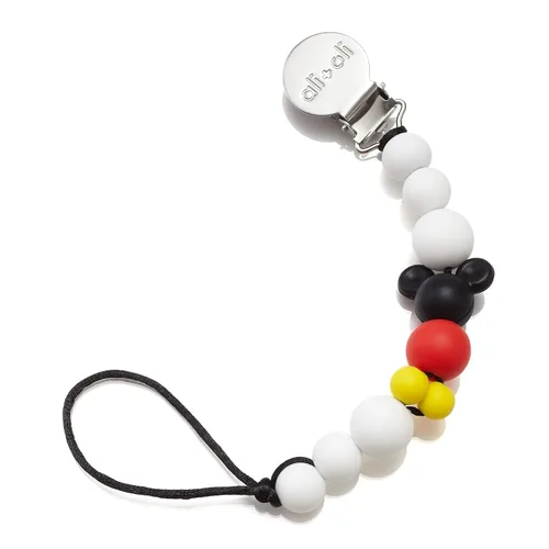 Miniatura 5 de Ali+Oli Clip de silicona para chupete para bebé (toda madera) 100% de grado alimenticio sin BPA para recién nacido, clip para bebé niño o niña
