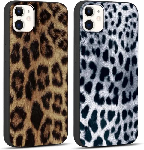 Miniatura 76 de Paquete de 2 Fundas de Teléfono Bonitas con Estampado de Guepardo para Apple iPhone 13 Pro Max de 6.7 Pulgadas, Fundas de Diseño