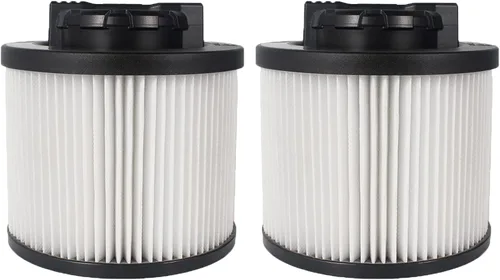 Paquete de 2 filtros de repuesto DXVC4001 para filtro de cartucho de aspiradora DEWALT de 4 a 5 galones, lavables y reutilizables