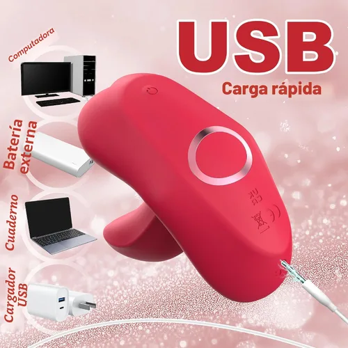 Miniatura 6 de Juguetes sexuales para adultos, vibrador de punto G, juguete de rosa, vibrador de lengua de mariposa con 9 modos de vibración, estimulador