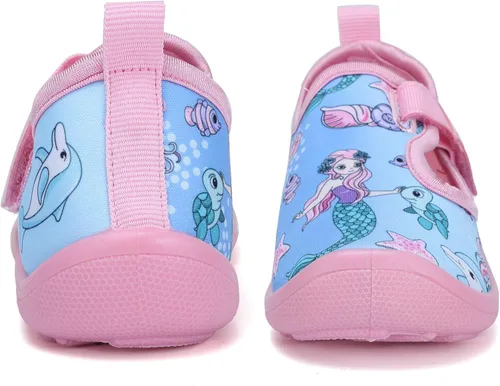 Miniatura 3 de FANTURE Zapatos de agua para niños y niñas, lindas sandalias acuáticas, playa, piscina, parque acuático, tenis acuáticos, para niños pequeños