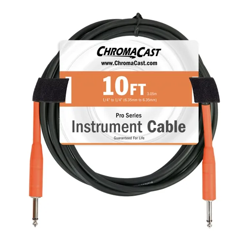 Miniatura 9 de ChromaCast Pro Series CC-PSCBLSS cables para instrumentos con extremos derechos, Vainilla crema