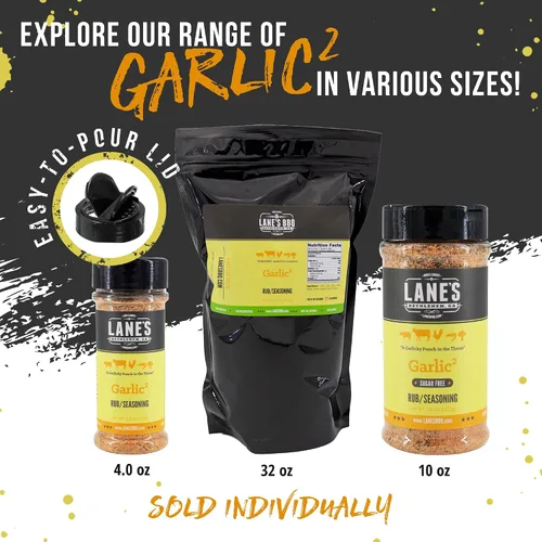 Miniatura 6 de Lane's Condimento de ajo² – Condimento de ajo en polvo totalmente natural Capas de sabor de ajo premium Carne de res, cerdo, pan de ajo