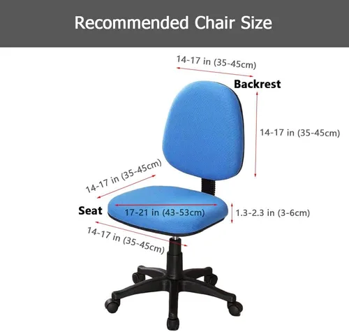 Miniatura 2 de Melaluxe - Funda para silla de oficina de computadora, funda universal protectora y elástica, cubierta elástica para silla giratoria