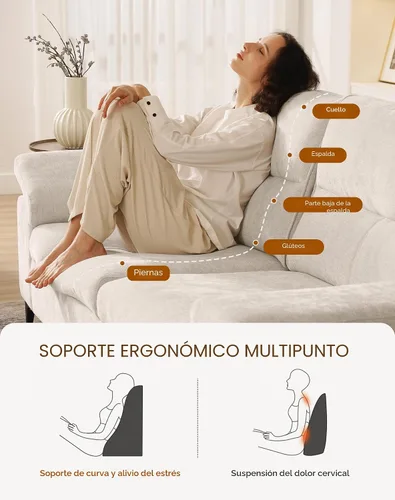 Miniatura 3 de Upvilla Sofá moderno de 71.25 pulgadas para sala de estar, sofás de asiento profundo con cojín de 8 pulgadas, cómodo sofá de amor de felpilla de 2