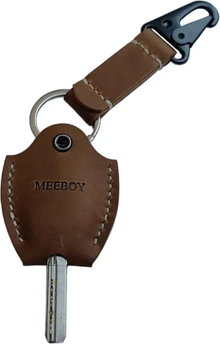 Miniatura 10 de Funda de cuero hecha a mano para llave de coche para llave rota Funda para llave de coche para hombres y mujeres (Negro)