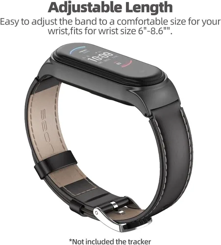 Miniatura 5 de Correa de repuesto de cuero genuino para Amazfit Band 5 Smart Bracelet Watch Accesorios