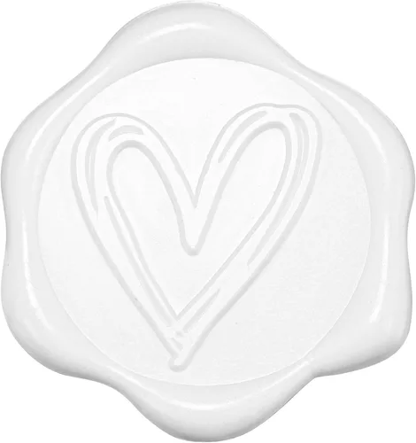 Miniatura 20 de Yoption Pegatinas de sello de cera de eucalipto, paquete de 50 pegatinas de sello de sobre autoadhesivas doradas antiguas para boda, fiesta