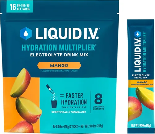 Miniatura 11 de Liquid I.V.® Hydration Multiplier - Popsicle Firecracker Mezcla en polvo de electrolitos para bebida 1 paquete (16 porciones)