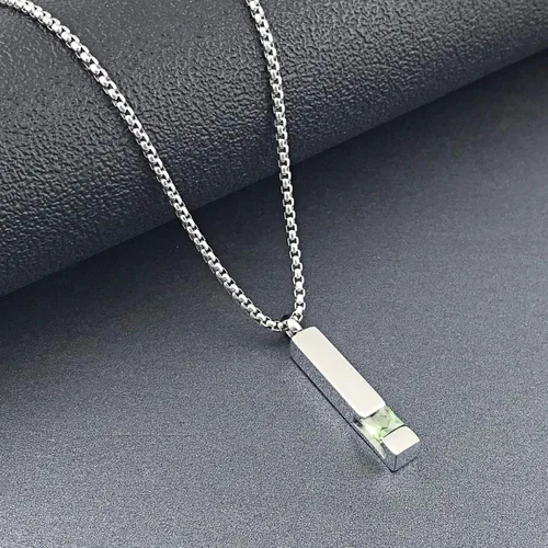 Miniatura 44 de YOUFENG collar con urna para cenizas, cubos de piedras natales, urna para cenizas humanas, collar de urna de cremación, relicario, recuerdo