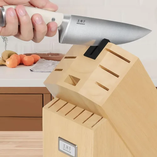 Miniatura 4 de WANGMAZI Juego de cuchillos de alta calidad, acero inoxidable forjado de alto carbono, juego de cuchillos afilados para cocina, mango ergonómico