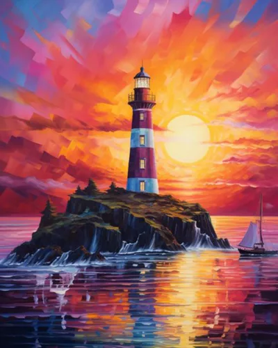 Miniatura 13 de Kit de Pintura por Números Tucocoo con Lienzo de Paisaje Marino de Playa al Atardecer 40x51 cm, Pintura al Óleo DIY para Niños, Estudiantes, Adultos
