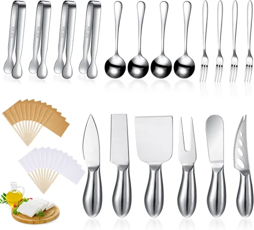 Patelai Accesorios para tabla de charcutería, juego de cuchillos esparcidores de queso, utensilios de charcutería, cuchillo de mantequilla, mini