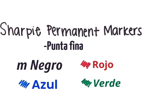 Miniatura 6 de Sharpie - Marcadores permanentes extremos de punta fina, negro, 4