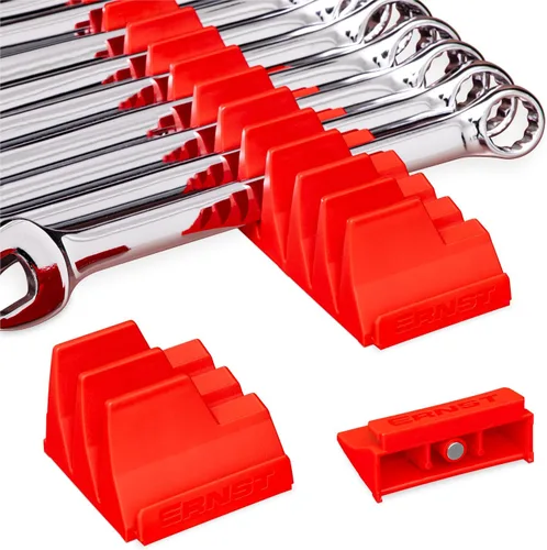 Miniatura 11 de Ernst Manufacturing Wrench Pro - Organizador modular de llaves para 40 herramientas con base magnética, fabricado en los Estados Unidos Negro