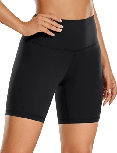 Miniatura 2 de CRZ YOGA Womens ButterLuxe Biker Shorts 6 Inches - High Waisted Workout Running Volleyball Spandex Yoga Shorts
