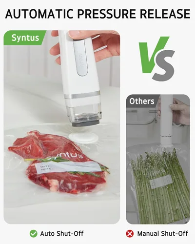 Miniatura 3 de Bolsas selladoras al vacío Syntus para alimentos, bolsas de almacenamiento de alimentos para cocción sous vide, calentamiento en microondas, bolsas