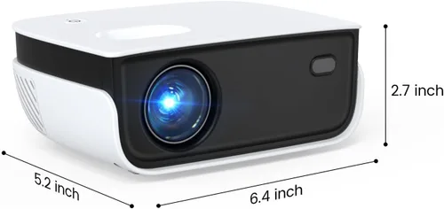 Miniatura 7 de NICPOW - Mini proyector, proyector de película portátil para exteriores, proyector pequeño compatible con 1080P y 200 pulgadas, compatible con TV