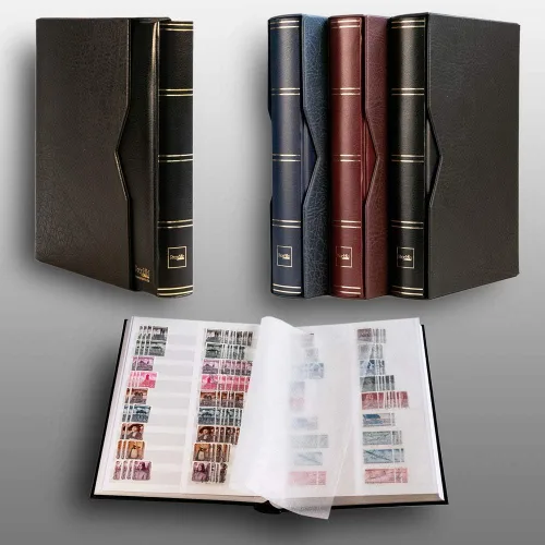 Miniatura 2 de Prophila stockbook 60 White Divided Sides Acolchado con estuche Negro