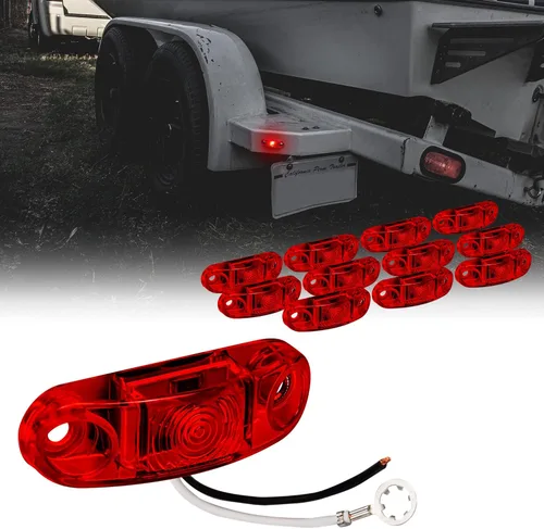Miniatura 12 de TRUE MODS - Kit de 2 luces marcadoras LED ámbar de 2.5 pulgadas para remolque [DOT FMVSS 108] [SAE P2] [Montaje en superficie] [Impermeable IP67]