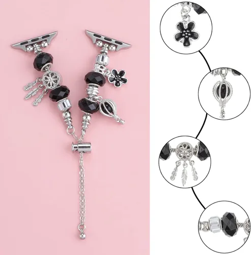 Miniatura 4 de Pulsera de reloj de metal para mujer, correas brillantes compatibles con Apple Watch Band de 1.496 pulgadas, 1.575 pulgadas, 1.614 pulgadas, correa