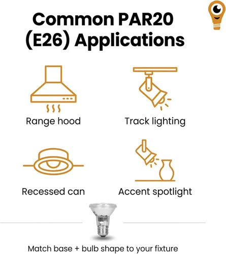 Miniatura 2 de Par 20 Paquete de 3 bombillas halógenas FL25 50PAR20/FL 50 vatios de repuesto 120 V 130 V base de haz de inundación iluminación campana campana