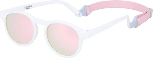 COCOSAND Baby Toddler Sunglasses with Strap Polarized Flexible Round Frame for Newborn Infant Kids Boy Girl Age 0-6 Years Old