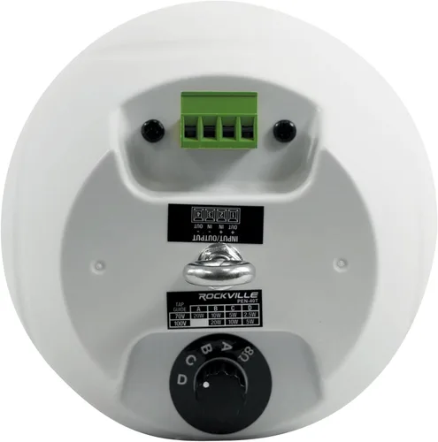Miniatura 9 de Rockville (1) RCS180-6 180 vatios 6 zona 70v comercial/restaurante amplificador/paquete Bluetooth con (4) PEN-40T blanco 4 "70V colgante colgante