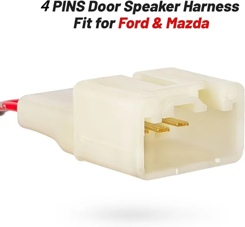 Miniatura 5 de RED WOLF Conector de arnés de cableado para altavoz de puerta de automóvil para Ford F150 Escape Focus Bronco Mustang Mazda 2 6 CX5 2011-2021