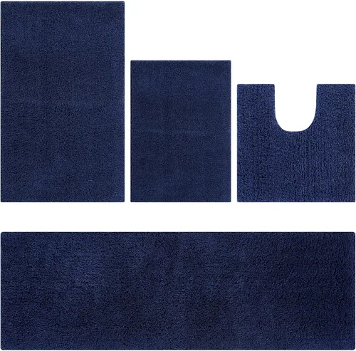 Miniatura 61 de Better Trends Micro Collection - Tapetes de baño, alfombra suave, alfombra de felpa absorbente, alfombra de baño 100% poliéster para suelo de baño