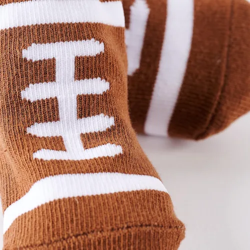 Miniatura 4 de Mud Pie Calcetines de fútbol para bebés recién nacidos