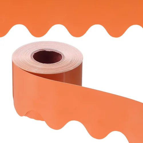 Miniatura 8 de PATIKIL Borde para tablón de anuncios, 65.5 pies, póster, pizarra, corcho, decoración, bordes festoneados, decoración de pared para aula, oficina