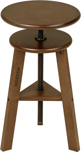 Miniatura 8 de MEEDEN Taburete de dibujo de madera con altura ajustable, taburete de artista, taburete de estudio de oficina, hasta 220 libras, madera de haya