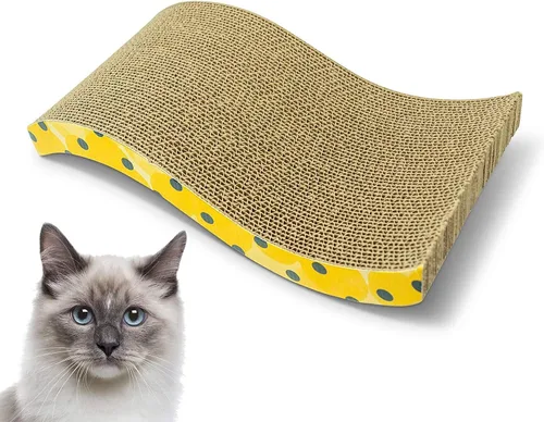 Miniatura 9 de Our Pets Rascador cósmico para gatos, hierba gatera cultivada en Norteamérica incluida, reversible para el doble de uso, 18.13 x 10.13 x 1.25