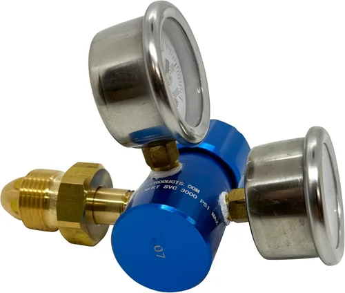Miniatura 2 de Regulador de nitrógeno de aluminio compacto de alto rendimiento 0-400PSI
