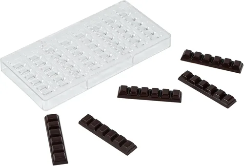 Miniatura 22 de Restaurantware Pastry Tek - Moldes de postre de 10.8 x 5.3 pulgadas, 10 moldes de cilindro rígido para chocolate, 24 cavidades, aptos