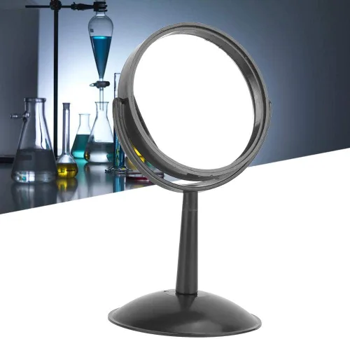 Miniatura 4 de Espejo cóncavo convexo, prisma triple transparente alto con soporte para educación física y experimento de espectro de luz
