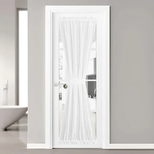 Miniatura 65 de NICETOWN - Cortinas transparentes para puerta de ventana, tratamiento de ventana lateral para puertas estrechas de vidrio/cocina/puerta delantera