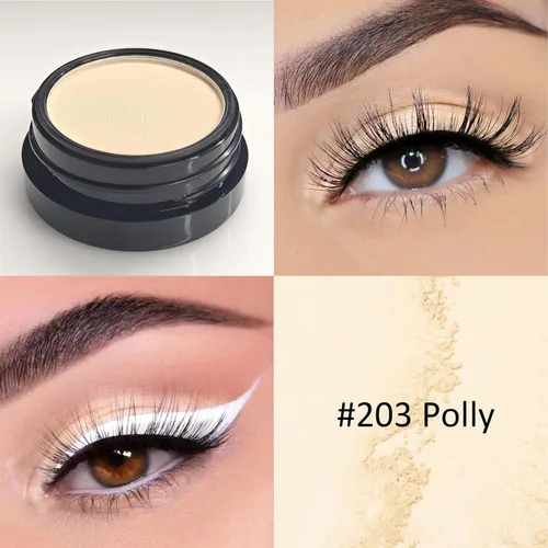 Miniatura 3 de Erinde Paleta de sombra de ojos mate beige individual, alto pigmento, larga duración, color intenso, desnudos neutros desnudos mate prensado en 203