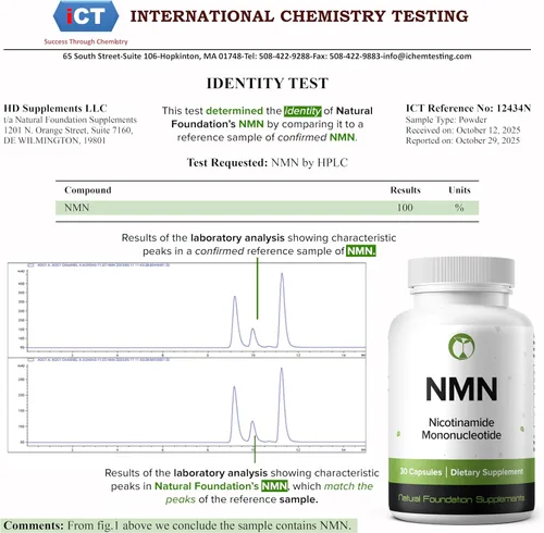 Miniatura 7 de NMN 500mg Cápsulas 99.3% Pureza Mononucleótido de nicotinamida 30 porciones Apoya la reparación del ADN y la función cognitiva Apto