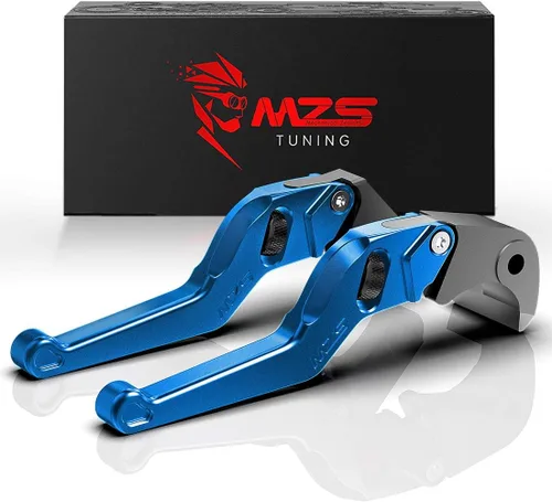 Miniatura 11 de MZS Palancas de embrague de freno de motocicleta negras rueda corta ajustable compatible con 749 848 999 1098 1198 899 959 1199 1299 Panigale Diavel