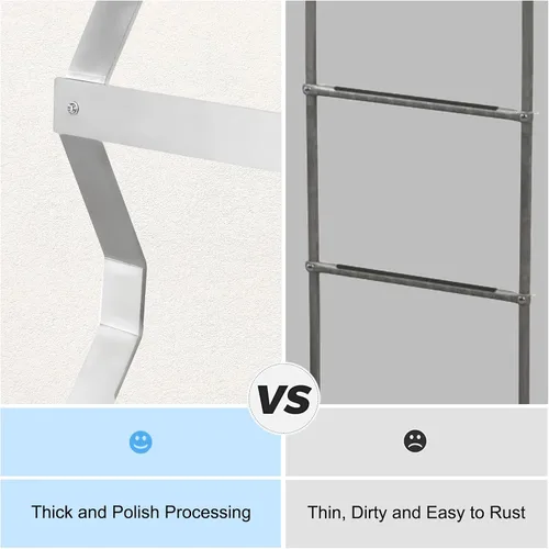 Miniatura 4 de Escalera de salida de 4 escalones para sótano, capacidad de carga de 400 libras, escalera de aluminio para sótano de 63 x 14.8 pulgadas