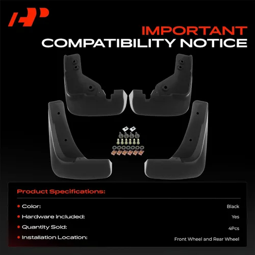 Miniatura 3 de A-Premium Aletas de barro compatibles con Mazda CX-5 2018 2019 Sport Utility, no requiere perforación, protectores de lodo con accesorios