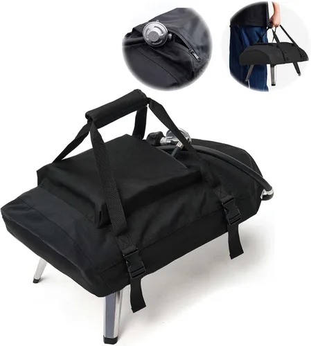 Miniatura 9 de NOELIFE Bolsa para Ooni Koda 12, funda de transporte portátil con bolsillos para accesorios de horno de pizza Ooni, bolsa de transporte acolchada